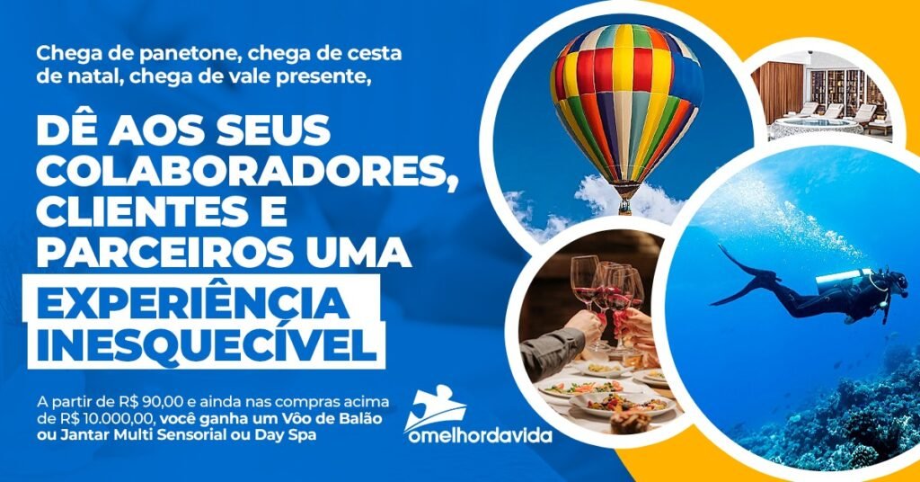 A Melhor Época do Ano Está Chegando: Presente de Natal com Experiências Incríveis